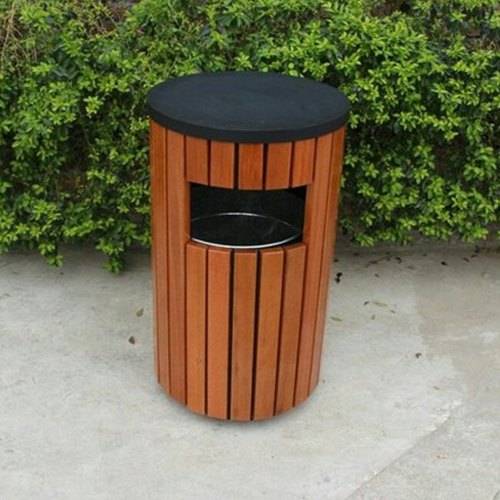 WOODEN OUTDOOR DUSTBIN