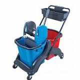 DOUBLE MOP BUCKET TROLLEY